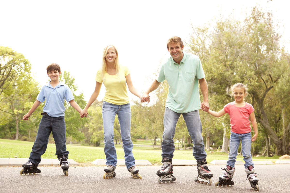 Online kurz jízdy na kolečkových bruslích pro celou rodinu