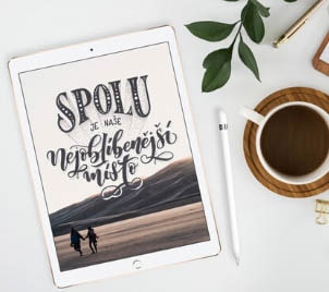 Online kurz Letteringu na iPadu v Procreate