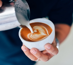 Baristický kurz Latte art