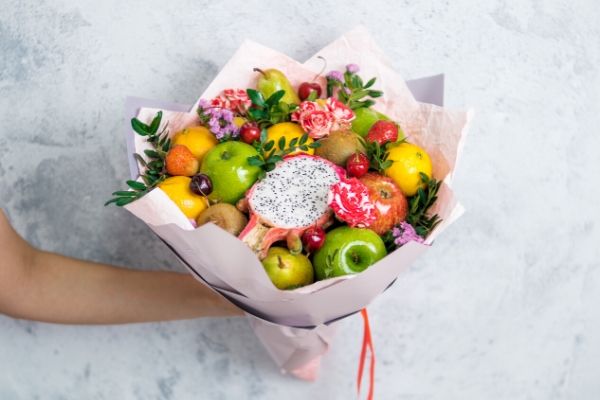 DIY Vánoční dárky - jedlá kytice