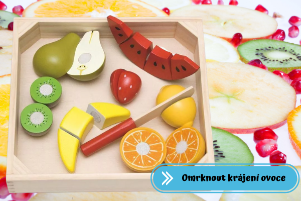 Tip na dárek pro dvouleté dítě - krájení ovoce