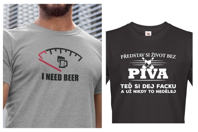 Vtipná trička jako dárek pro nejlepšího kamaráda pivaře