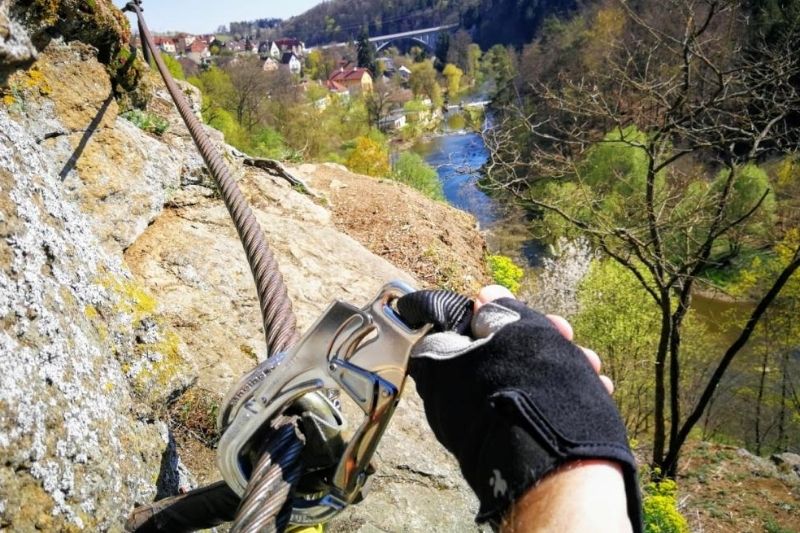 Via ferrata v Táboře