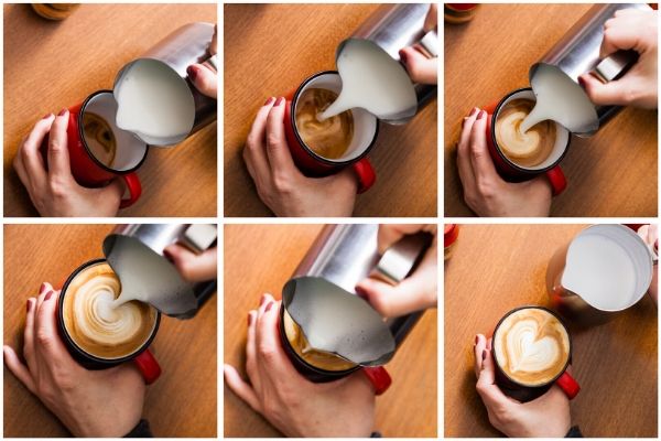 Baristické kurzy - latte art free pouringem